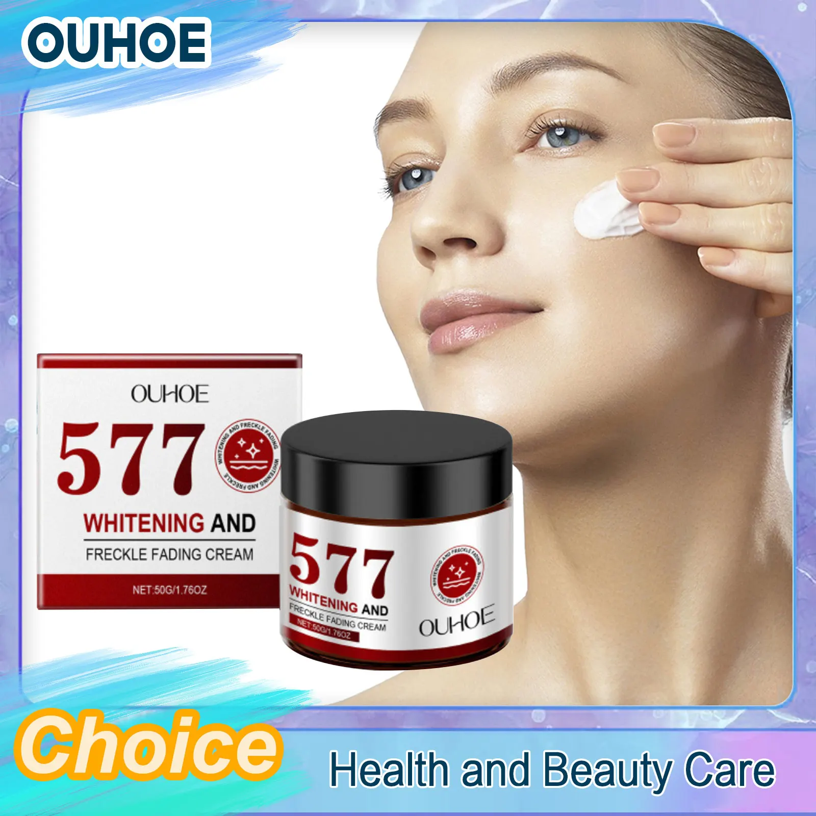 Freckle Fading Cream Whitening Dark Spots Removal Pigmentation Reducing Anti Aging Smoothing Fine Lines Brightening Facial Cream