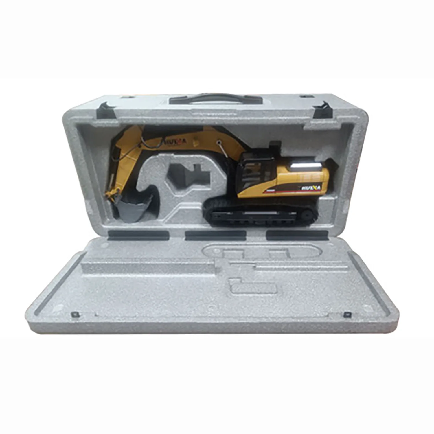 HUINA 新しいアップグレード 580 1/14 金属掘削機モデルエンジニアリング車両電気ボールグラバー 360 回転せん断爪サウンドライト