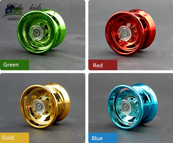 4 Colors Magic Yoyo Responsive High-speed Aluminum Alloy Yo-yo CNC Lathe with Spinning String for Boys Girls Children Kids