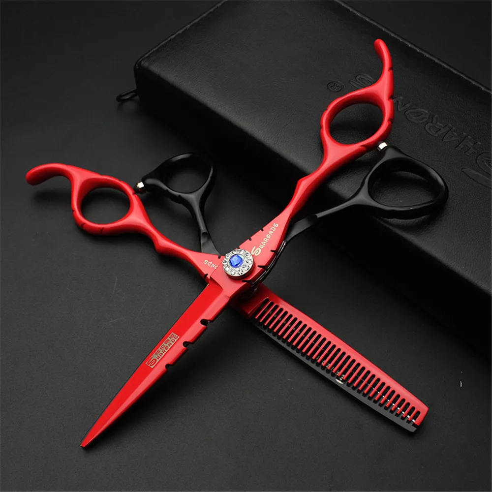 Professional 6-inch Bird Clipper Hair Salon Sparse Scissors Set Hairdresser Tesoura Berber