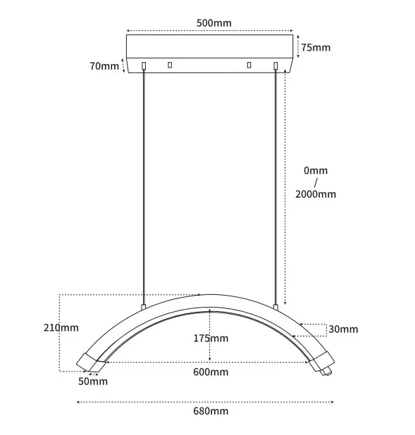 28\" Dimmable Half Moon LED Light Lamp Ceiling Mounted Fill Light for Tattoo Artists Eyelash Technicians Photographic Lighting