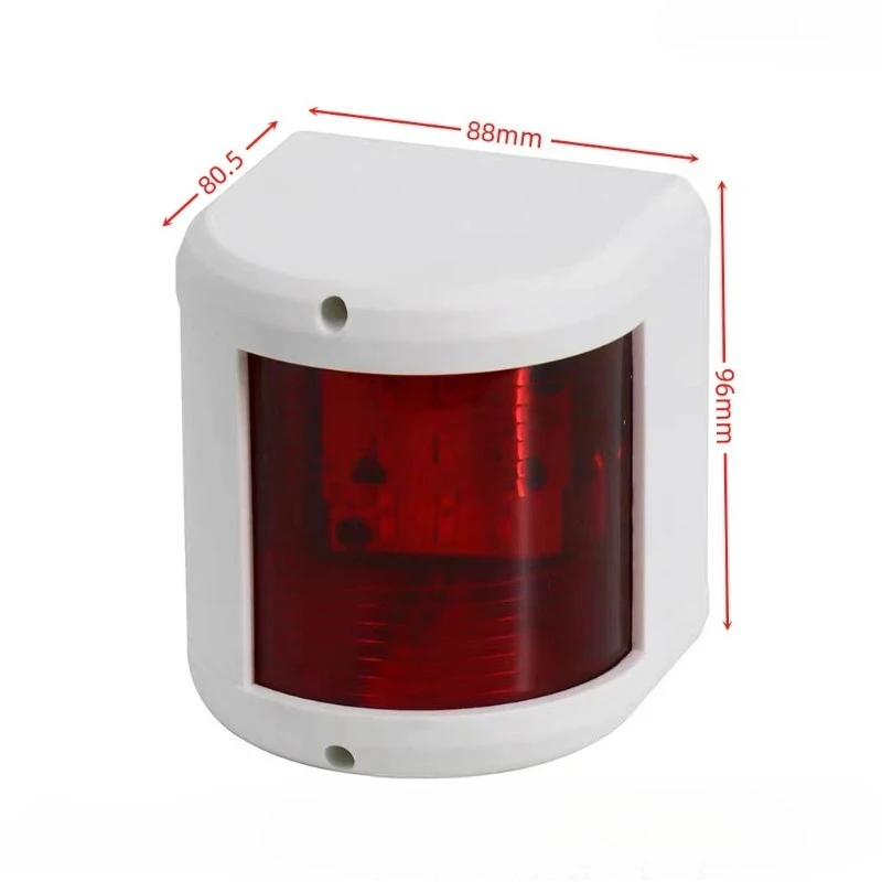 12V/24V Red Green Signal Sailing Lights Marine Boat Navigation Light Waterproof Lamp for Boat Pontoon Warning Light Side Marker image 3
