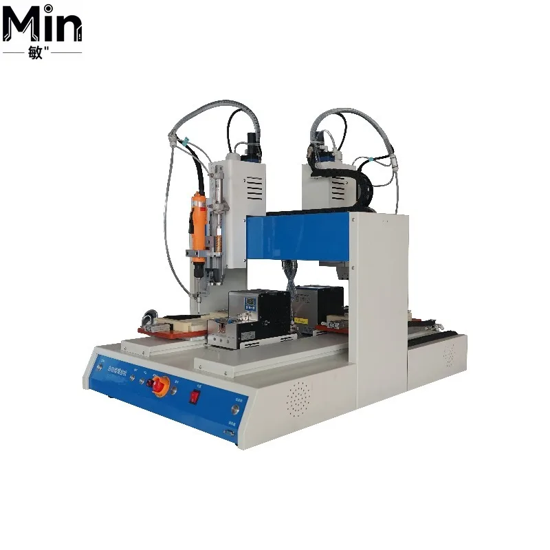 High Precision BKB Automatic Screw Feeder Fastening Machine Double Locking Head Double Platform Screw Tightening Machine