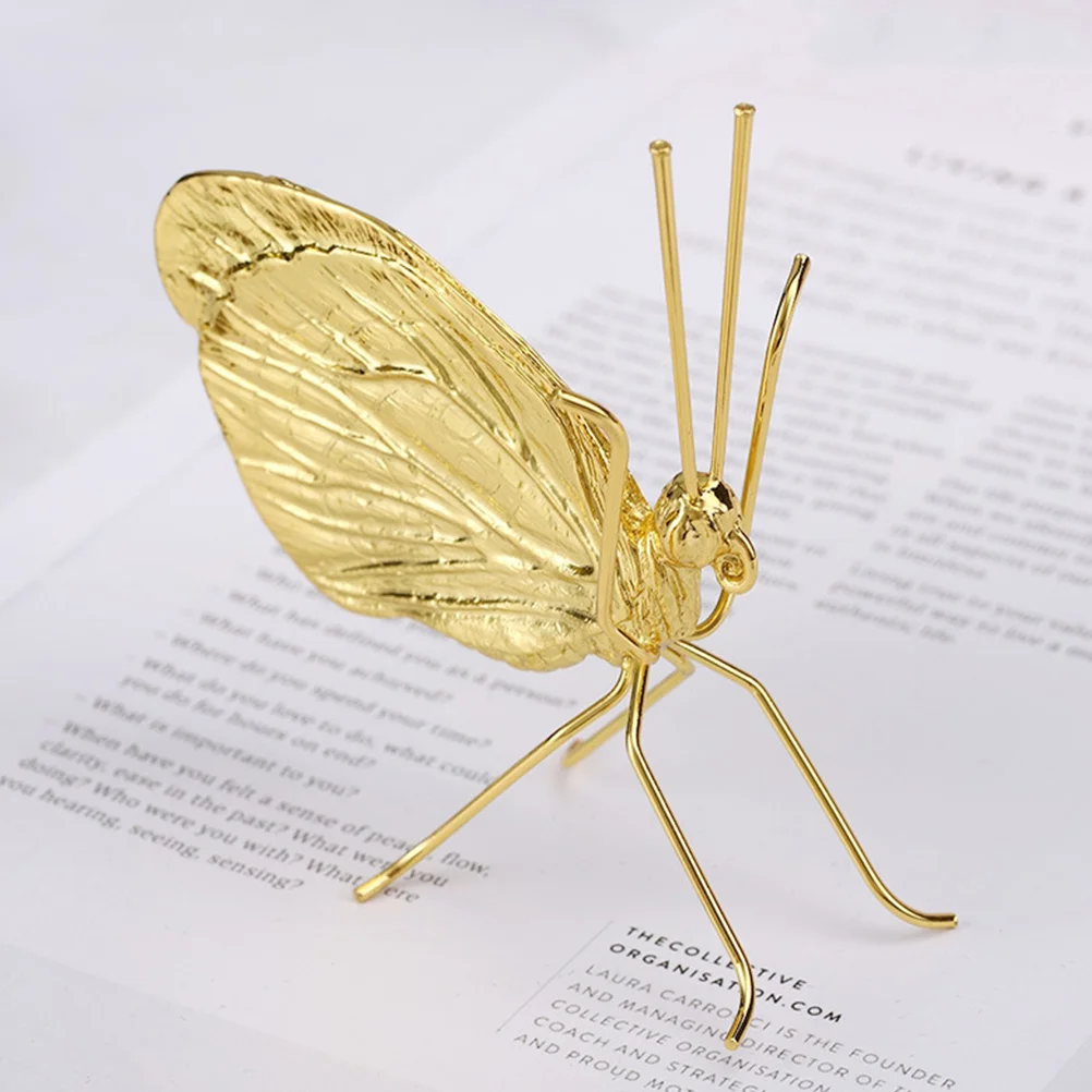 

Luxury Nordic Metal Butterfly Brass Animal Figure Desktop Sculpture Brass Animal Decor Zinc Alloy Home Office Car Ornament