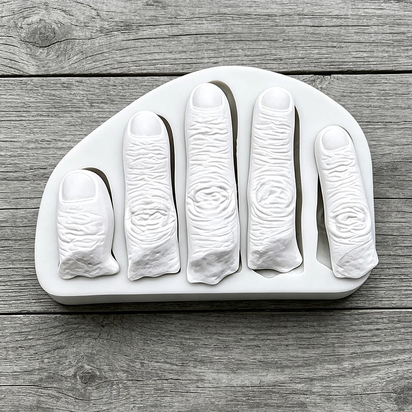 Halloween Finger Silicone Mold Sugarcraft Cupcake Baking Mold Fondant Cake Decorating Tools