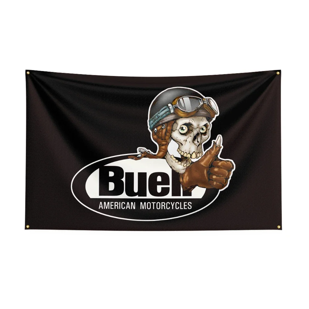 3X5 FT Buells Flag Polyester Printed Motorcycle  Banner For Decor