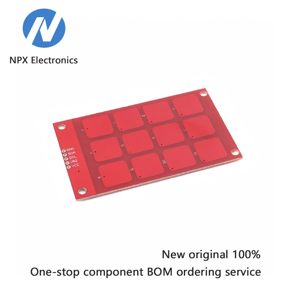 MPR121 module capacitive touch sensor 12-button sensing key input keyboard I2C output