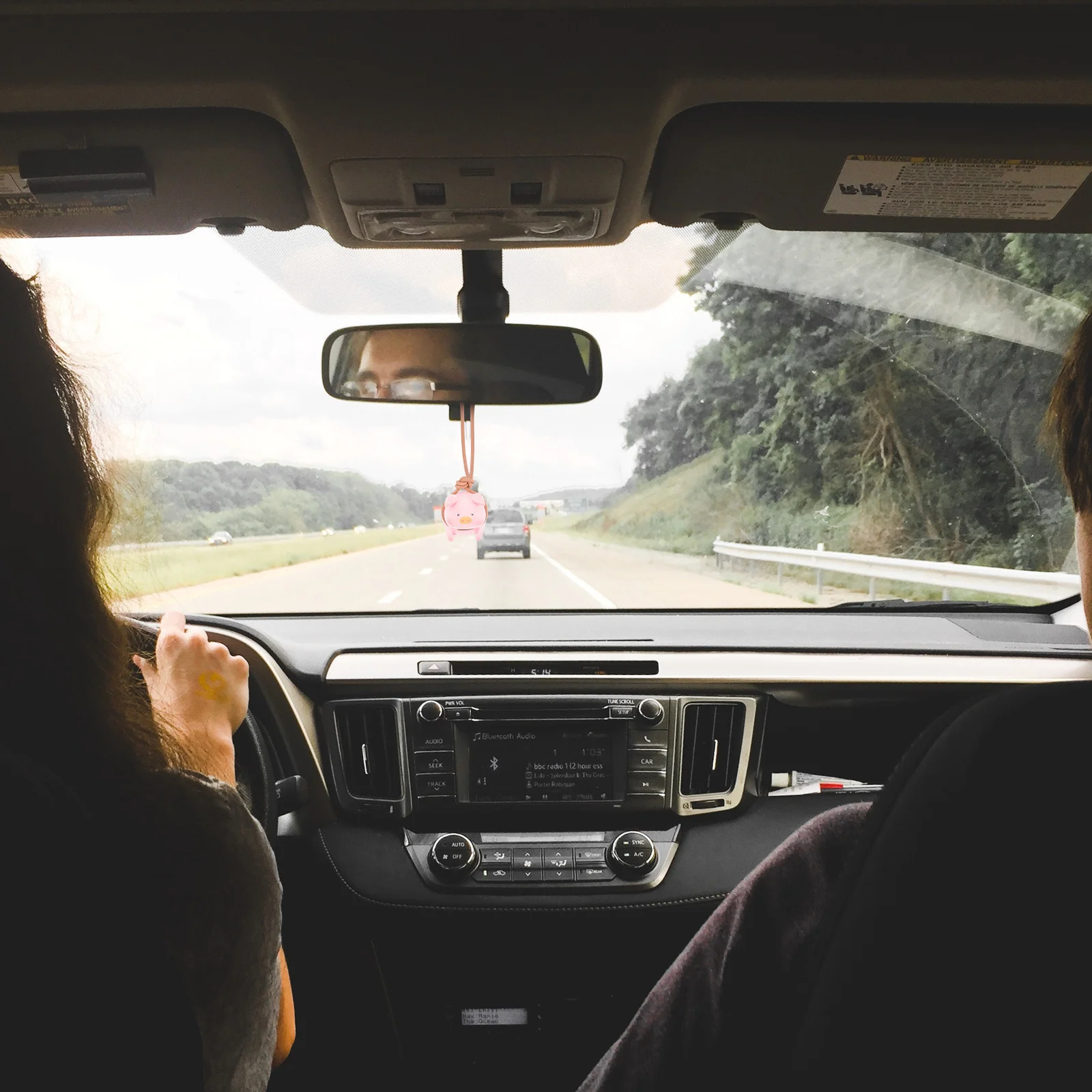 

Premium Plastic Pig Car Pendant Lightweight Small Hanging Ornament for Rearview Mirrors Car Hanging Accessories