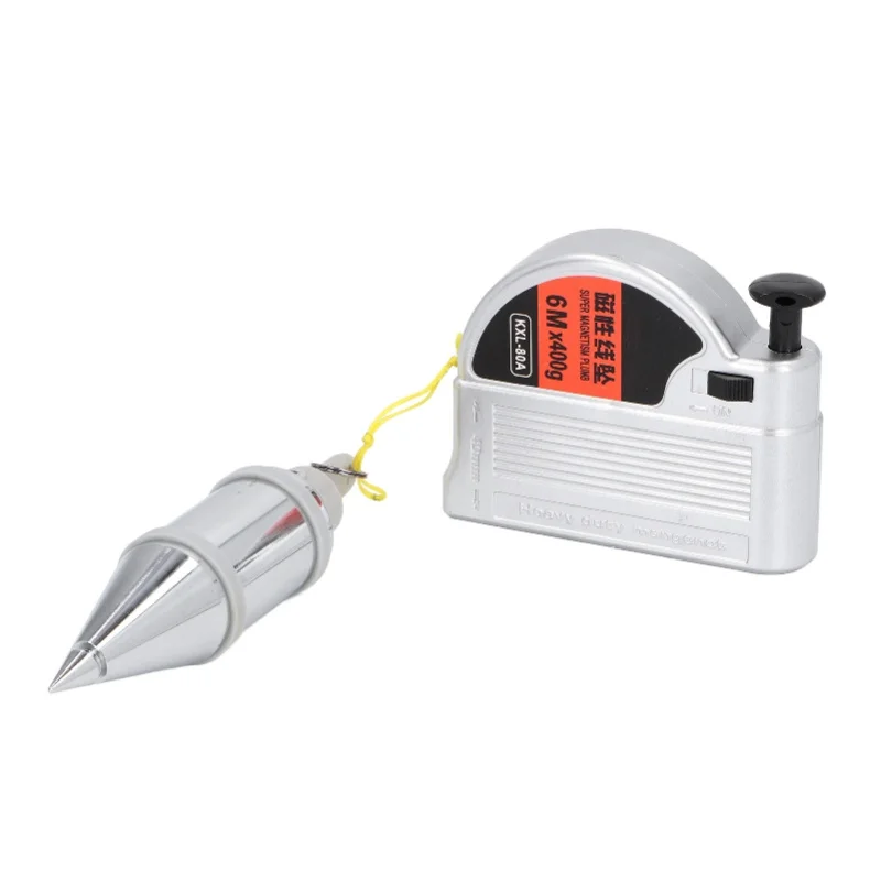 

Magnetic Wire Hammer Retractable 6 Meter Line Drop Vertical Measuring Tool For Construction Site Woodworking