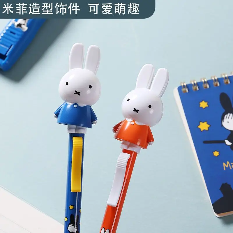 Kawaii MIffy Cute Wobble Press Neutral Pen Cartoon Shape Decorated with 0.5mm Black Signature Water Christmas Gift