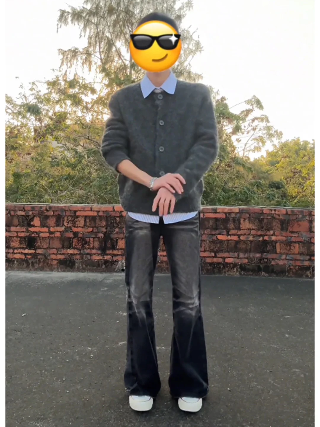 

Retro Waed Men's Bell Bot Jeans Pattern Autumn Winter Vintage Wide Leg Long Trousers Casual Comfortable Fit