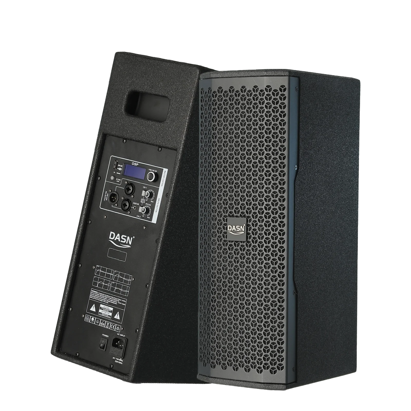 C5DC Dual 6.5 Inch 2000W DSP BT Professional Active Home Stage Office Party Sound System Portable Full Frequency Speaker