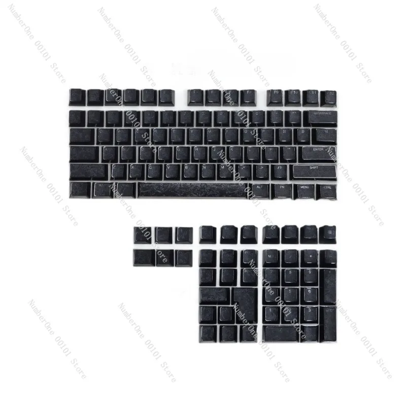 Carbon Fiber Keycaps OEM Profile Custom Side Engraved Backlit Shine Through Caps for Magnetic Switch Mechanical Keyboard