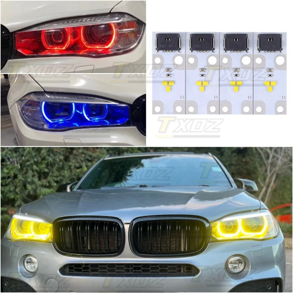 Xenon Headlight Yellow Angel Eyes DRL Board For BMW X3 F25 X5 E70 LCI F15 F16 M F85 F86 Insert Diode Module Blue Red 63117263051