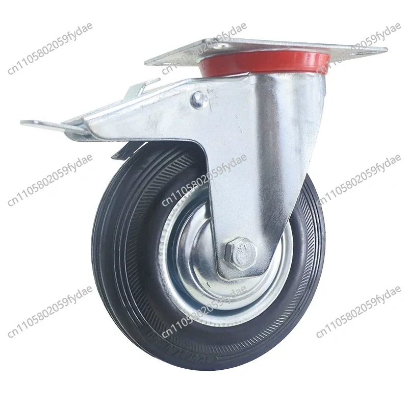 Juego de rodillos de transporte de 4x125 mm, ruedas resistentes, ruedas giratorias con freno, ruedas para muebles