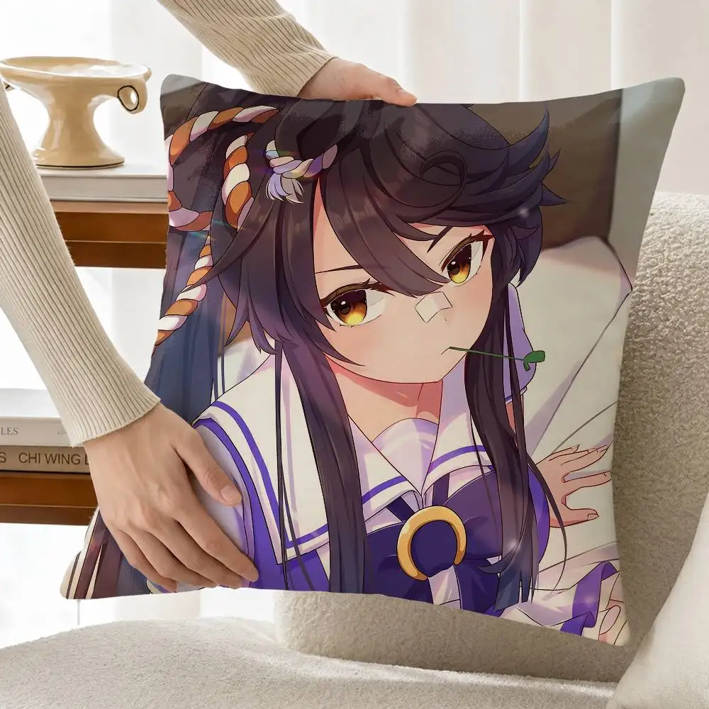 Umamusume-P-D N-Narita Brian Custom Double Sided Print Square Pillow Cushion Cover