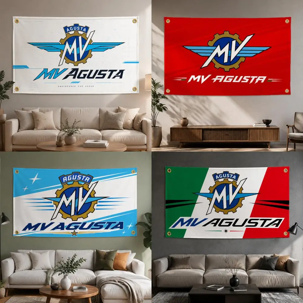 Brand MV Agusta Flags Fashion flag For Living Room Home Dorm Decor Wall Outdoor Camping Party Banner Gifts