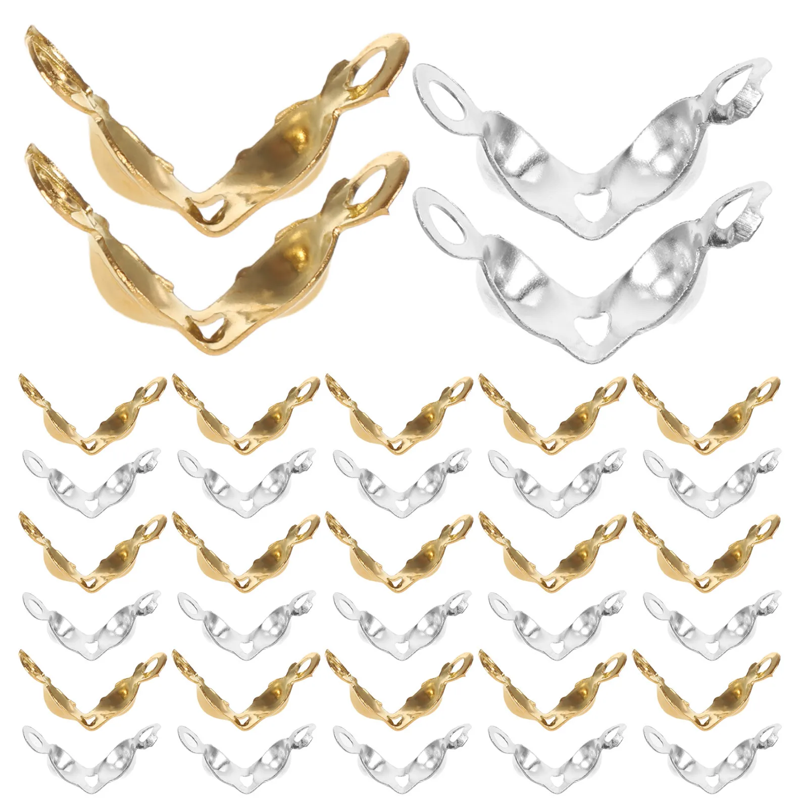 

1000Pcs Handbag Buckle Iron Mini Metal Buckle Bead Clasp Clip Plated Technology DIY Jewelry Accessories Silver Golden