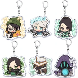 Cute Valorant Game Cat Keychains Gaming Killjoy Val Jett Pendant Keyring for Accessories Bag Key Chain Ring Jewelry Fans Gifts