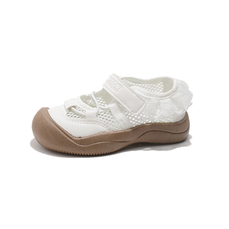 Girls Princess Shoes Lace Sneakers Kids Soft Sole Mary Jane Shoes Toddler Breathable Casual Shoes for Party Wedding