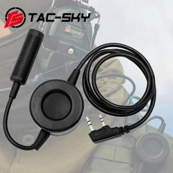 TS TAC-SKY TCI PTT Tactical Headset Accessory PTT Adapter for Hearing Protection COMTAC SORDIN Walkie Talkie Headset