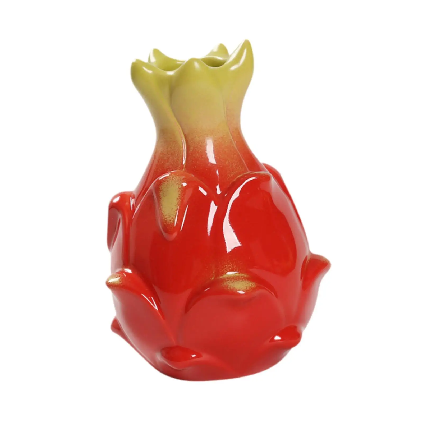 Bud Vase Ceramic Fruit Shaped Flower Pot for Hydroponic Plants Living Room Desk Home Shelf Decoration