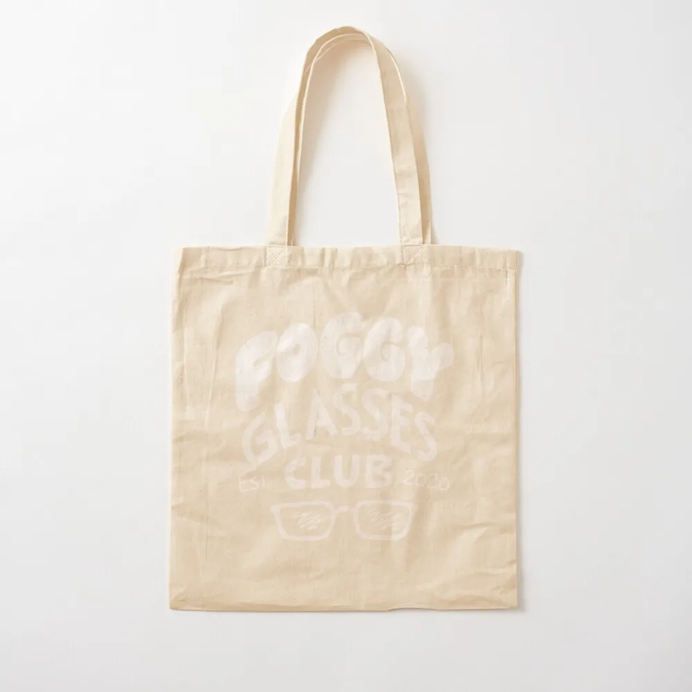 Foggy Glasses Club Tote Bag Women's tote bag Candy bags reusable grocery bags Handbags women Canvas Tote Bag