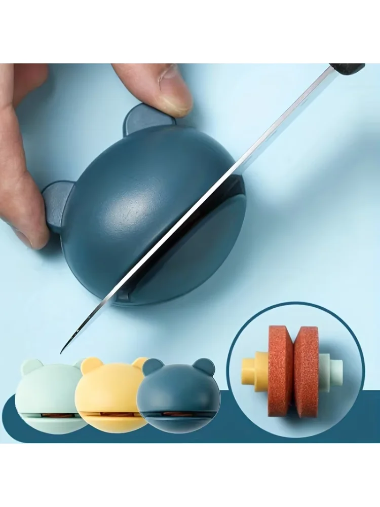 Kitchen Household Sharpener Kitchen Knife Blade Outdoor Mini Portable Multifunction Sharpening Stone Cartoon Ear Frog Shaped