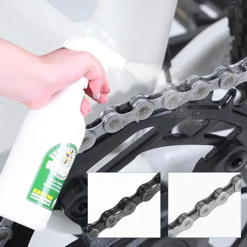 Bicycle Chain Cleaner Drivetrain Cleaner & Degreaser Bicycle Chain & Component Cleaning Fluid 500ml Bike Cleaner For Chain