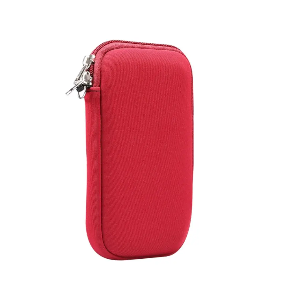 

Phone Case Sleeve Case Storage Organizer Shockproof Power Bank Neoprene Bag Mobile Phone Bag With Hanging Neck Earphone Bag