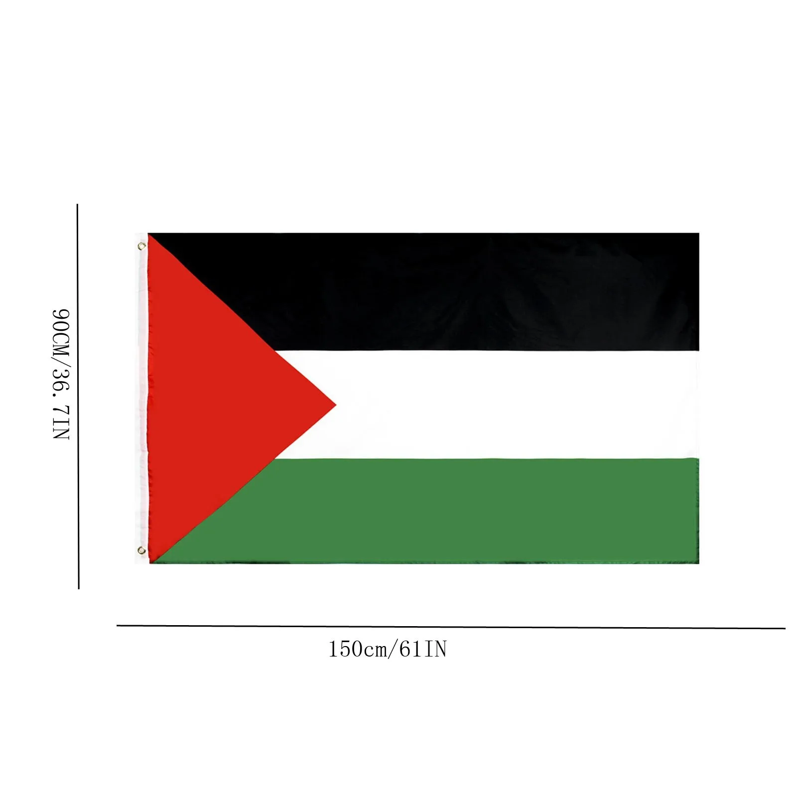 Large Palestine Flag Polyester 150x90cm  Gaza Palestinian Festival Decor Large Palestinian Flag Polyester 150x90cm Gaza Palestin