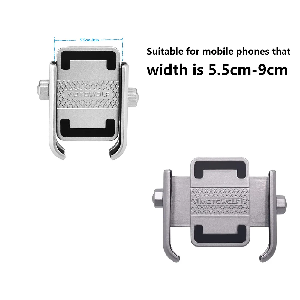 Support de montage en alliage d'aluminium pour cyclisme, supports de téléphones portables pour moto, Base de rétroviseur, barre de poignée