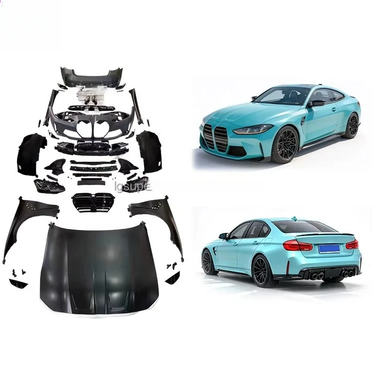 Conversion Body Kit G80 G82 M3 M4 Car Bumpers for 3 4 Series F30 F32 F33 F36 Wide Bodykit Car Auto