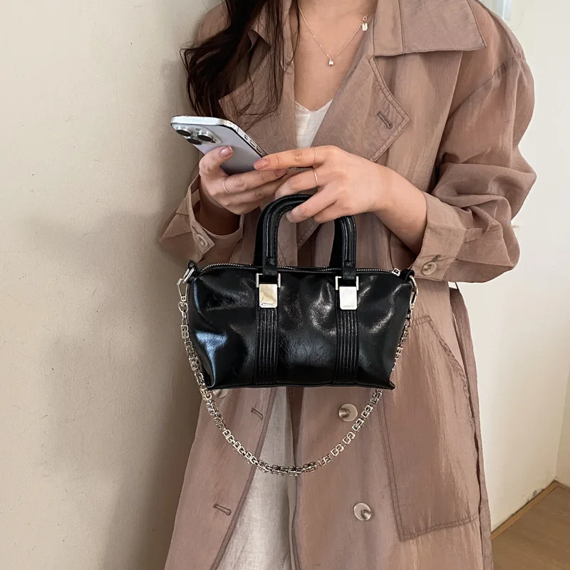 Casual Retro Fashion 2026 Chain New Trendy Small Square Handbag for Women (Single Shoulder & Crossbody)
