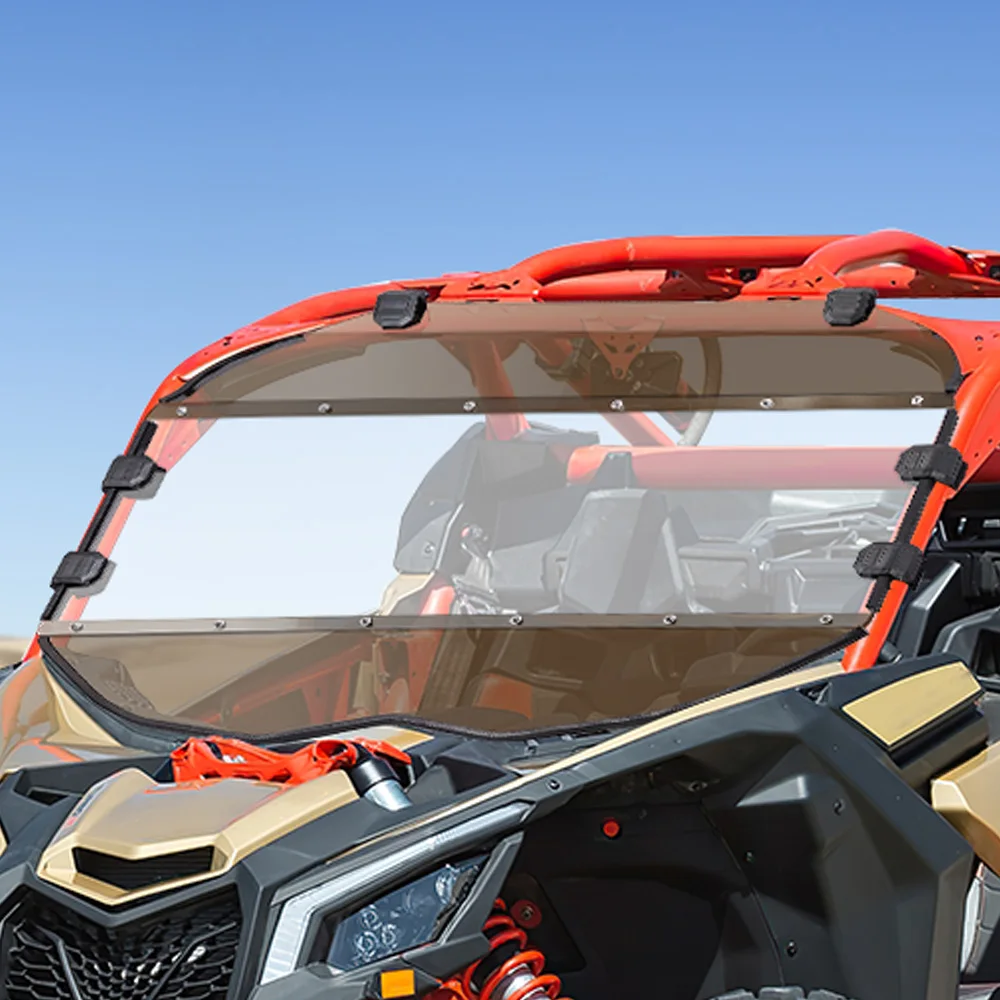 UTV Full Windshield Combination For Can-am Maverick X3 Max R RR 4x4 XMR XDS XRC XRS DS RS Turbo DPS 900 HO 2017-2025 2/4 Doors