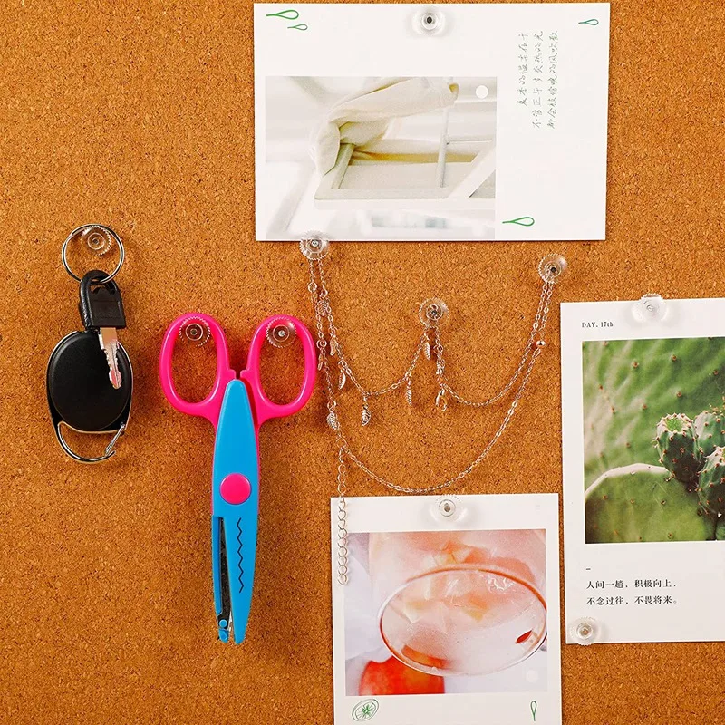 Clear Push Pins Small Plastic Thumb Tacks Steel Point And Clear Plastic Head Pushpins For Cork Board