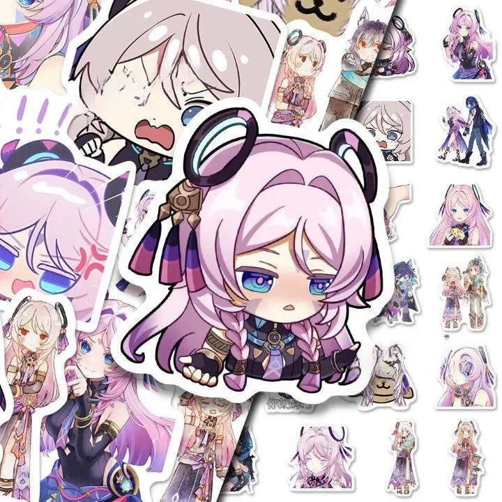 Anime Genshin Impact Citlali gafas taza pegatina motocicleta guitarra teléfono celular pegatinas juguete estudiante libro pegatinas ornamento regalo