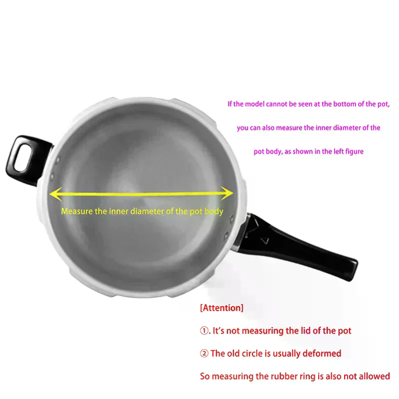Silicone Rubber Gasket Sealing Ring High Temperature Resistant For Aluminum Pressure Cooker 18/20/22/24/26/28/30/32/34/36CM