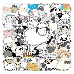 50Pcs Sheep series Cartoon Cute Waterproof Sticker Skateboarding Snowboard Retro Vinyl home decal Sticker