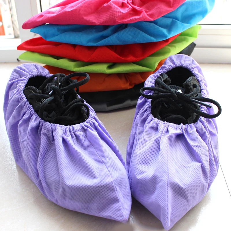 

Reusable Shoe Cover Household Thick Non-woven Shoe Covers Antistatic Nonslip Washable Shoe Cover Household Shoe Accessories