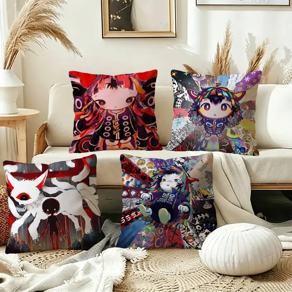 K-Kikuos Art Album Personalized Pillow Dust Cover Bedroom Kids Party Decoration Pillowcase Birthday Children Gift