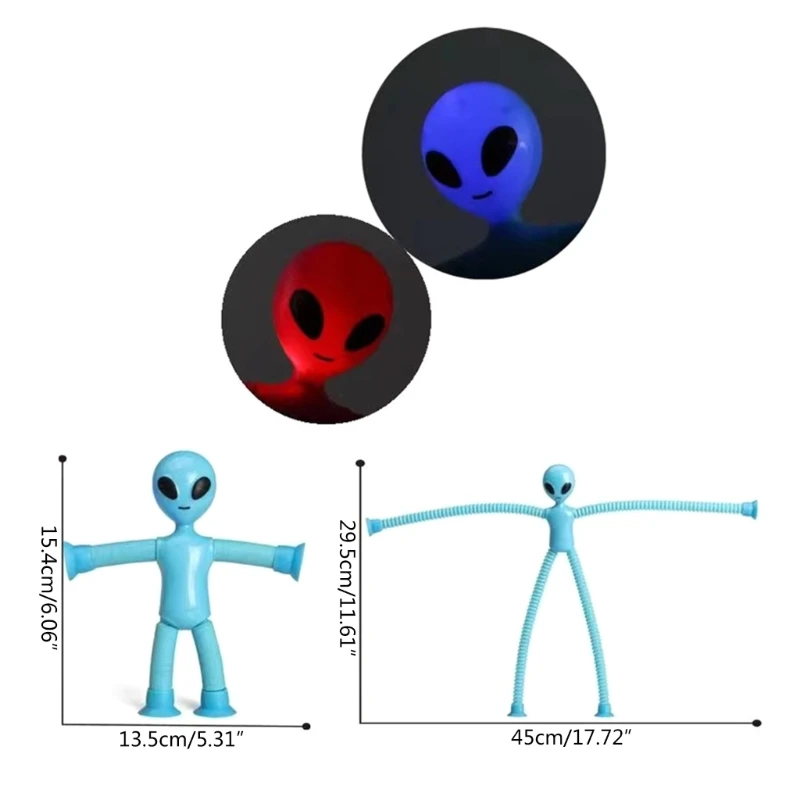 Telescopische zuignap Alien Toy Cartoon puzzel zuignap Interactief decompressiespeelgoed voor ouders en kinderen