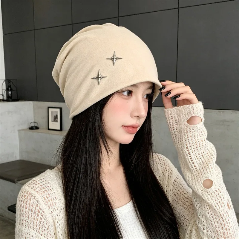 Style Winter Slouchy Beanie Hat for Women Oversized Big Head Circumference Warm Knit Cap Face Slimming Casual Cozy