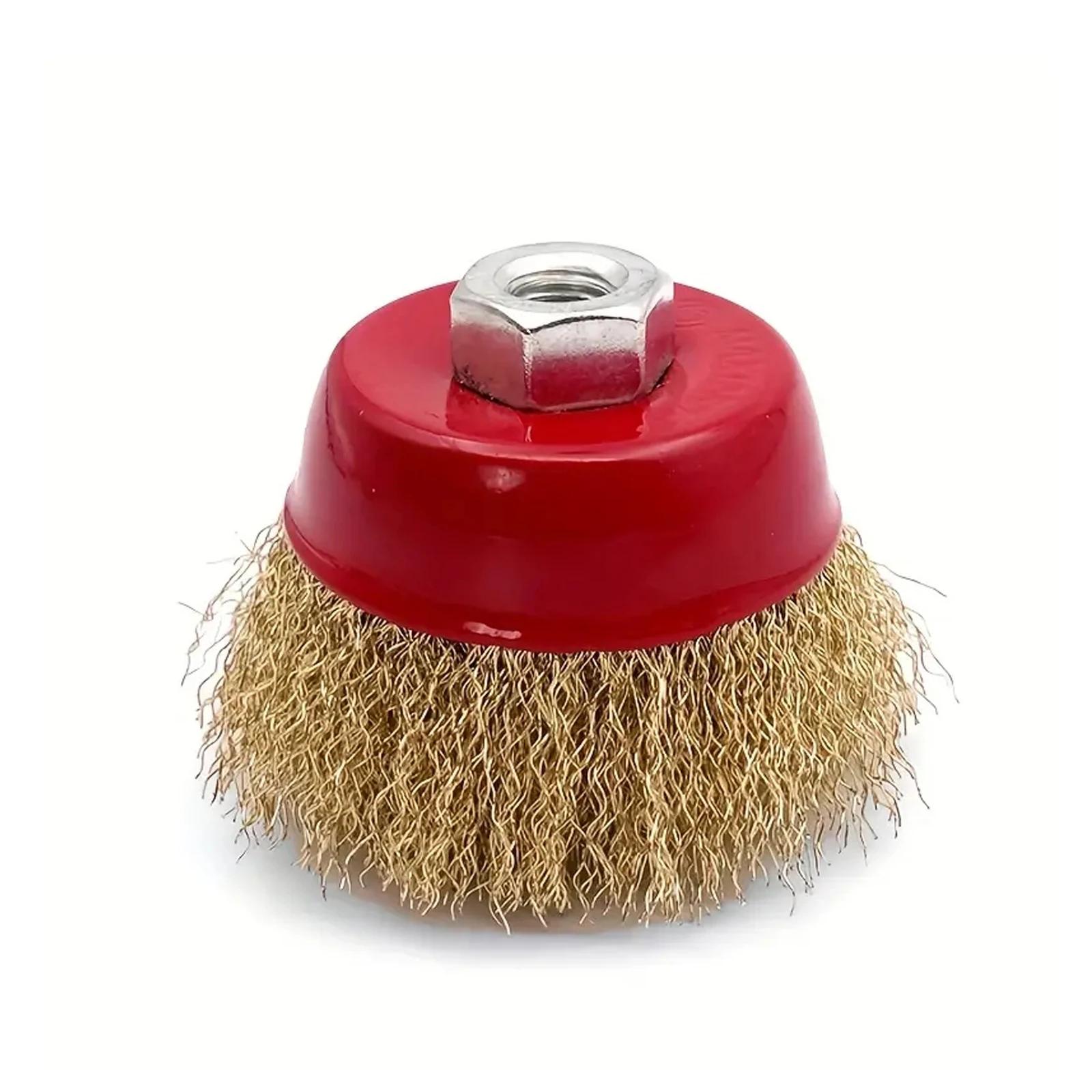

Проволочная чашечная щетка для угловой шлифовальной машины, 1 упаковка 3-дюймовая витая проволочная щетка с завязками для шлифовальных машин, резьбовая оправка 5/8 дюйма-11, для тяжелого C