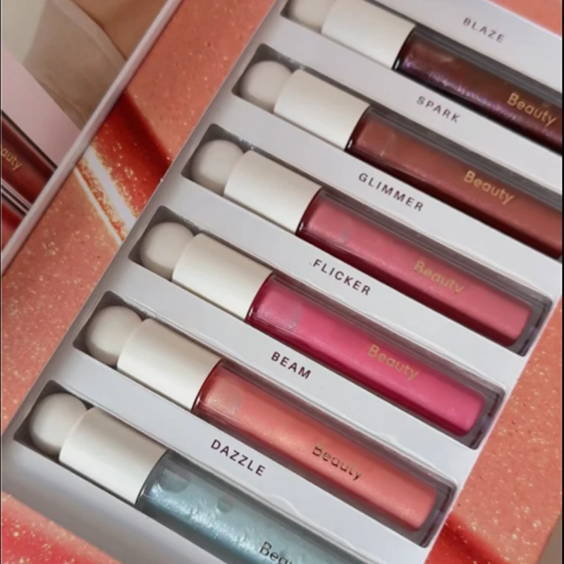 2025 Luxury Fine Shimmer Mirror Lip Gloss Moisturizing Long Lasting Non-stick Cup Waterproof Natural Nourishing Lipstick Makeup