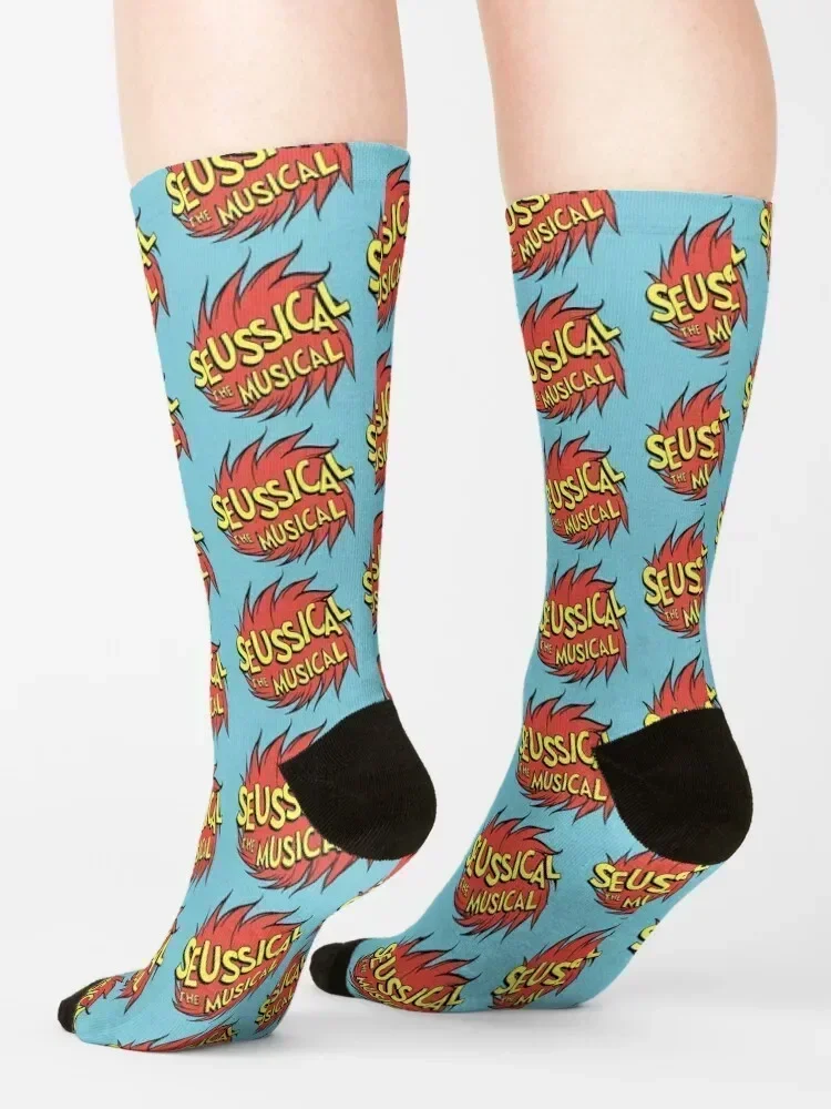 Seussical the Musical logo Socks cute cartoon gym golf Socks Men's Women's