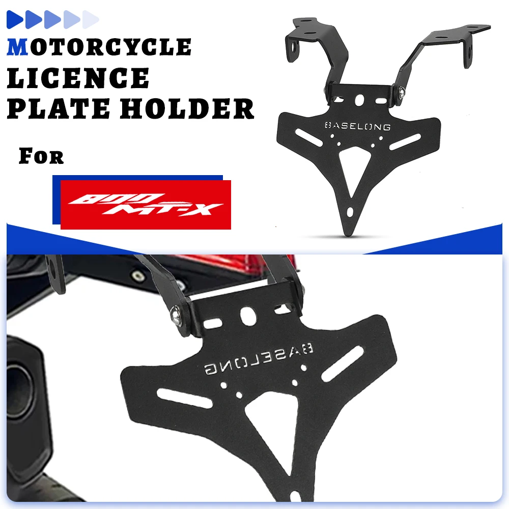 

2026 2027 For CFMOTO CF MOTO 450MT Ibex 450 800MT-X 2024 2025 Led License plate holder Moto Accessories Licence Plate Holder