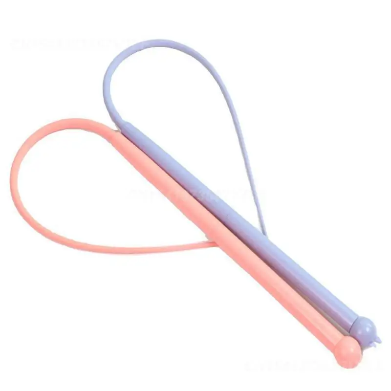 Silicone Cat Teasing Stick Replaceable Tail Attractive Silicone Cat Teasing Pole Gift Rat Tail Rod Easy Installation Flexible