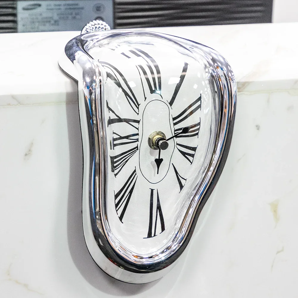 Original Novel Surreal Melting Distorted Wall Clocks Surrealist Salvador Dali Style Wall Watch Decoration Gift