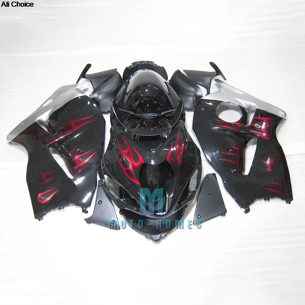 

Комплект обтекателя для SUZUKI GSXR1300 1996 1997-2007 GSX1300R 96 97 98 99 00-07, высококачественный велосипед Red Flames